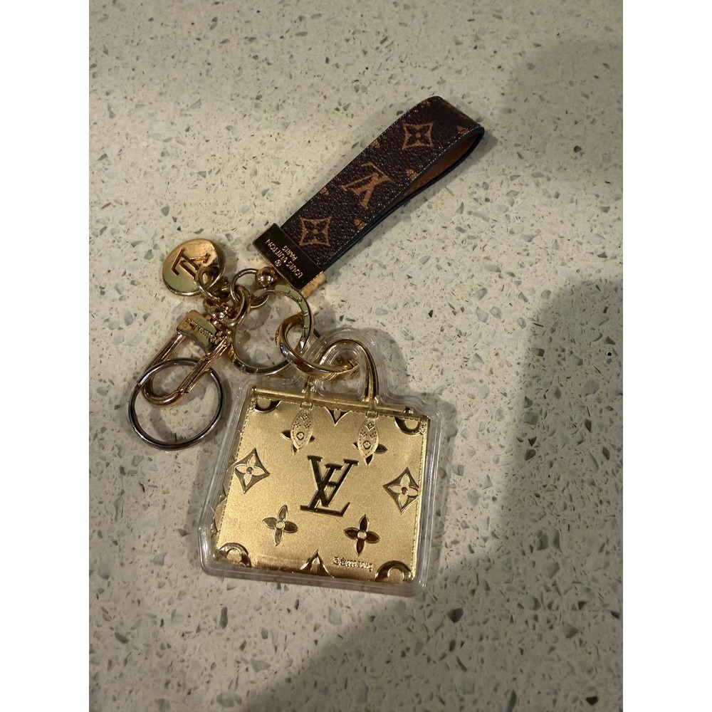 Louis Vuitton Monogram Iconic Alma Gold Keychain Key Ring
